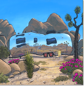 Airstream at Joshua Tree