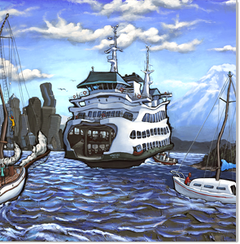 Bainbridge Island Ferry - Michael Birawer Shop