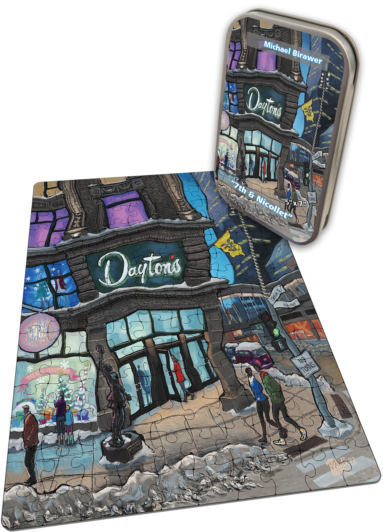 "Dayton's - 7th & Nicollet" 150 Piece Tiny Tin Puzzle