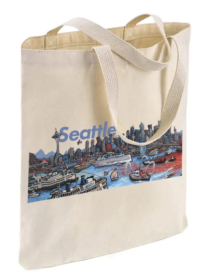 Seattle Skyline - West Seattle Tote