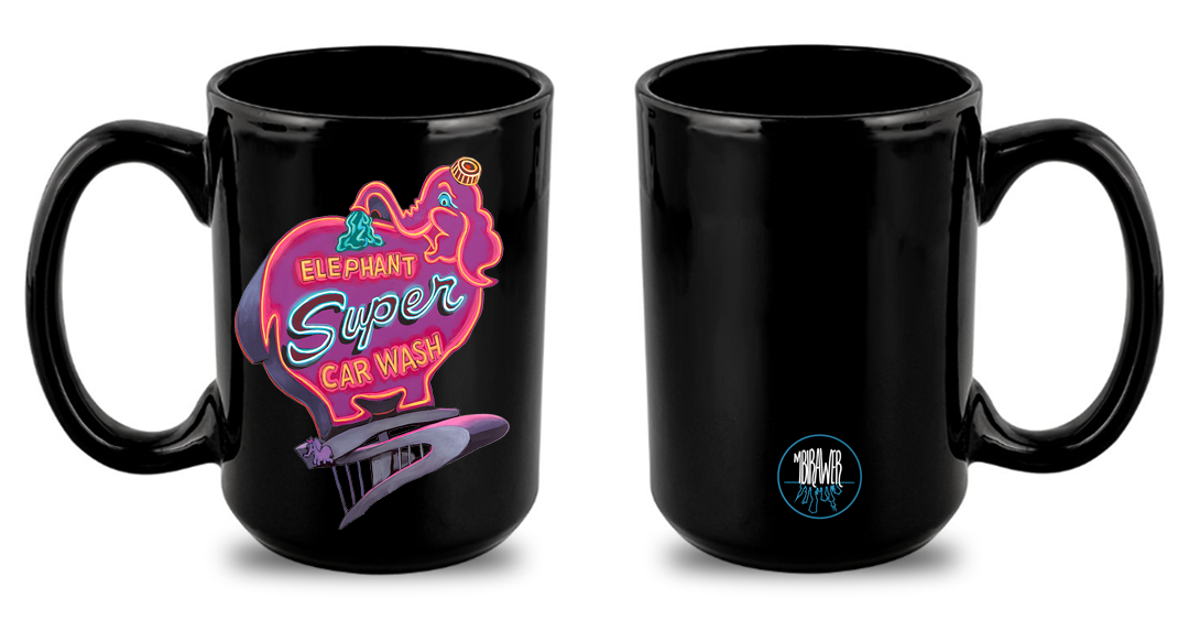 "Elephant Car Wash Sign" Mug