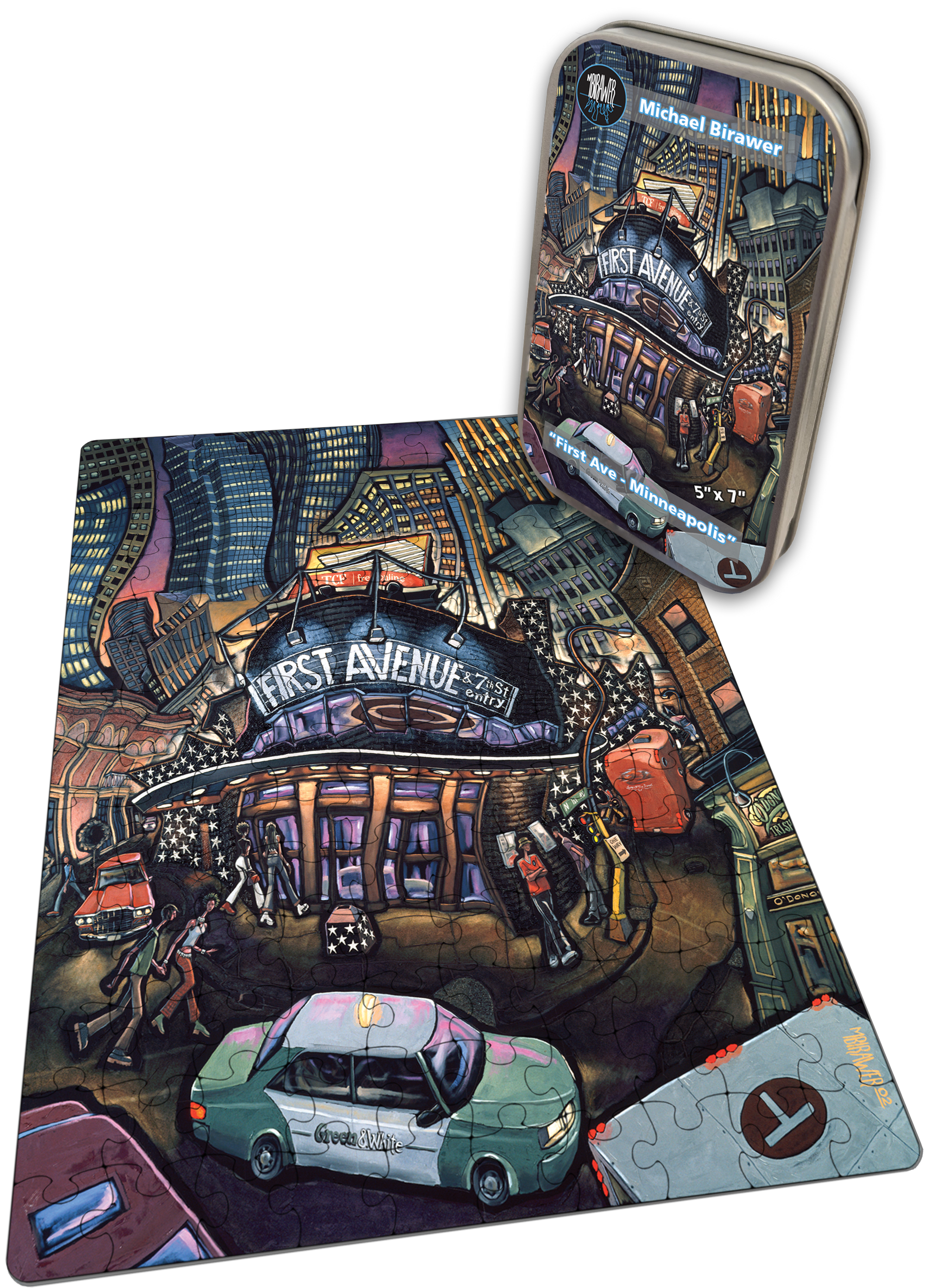 "First Ave" 150 Piece Tiny Tin Puzzle