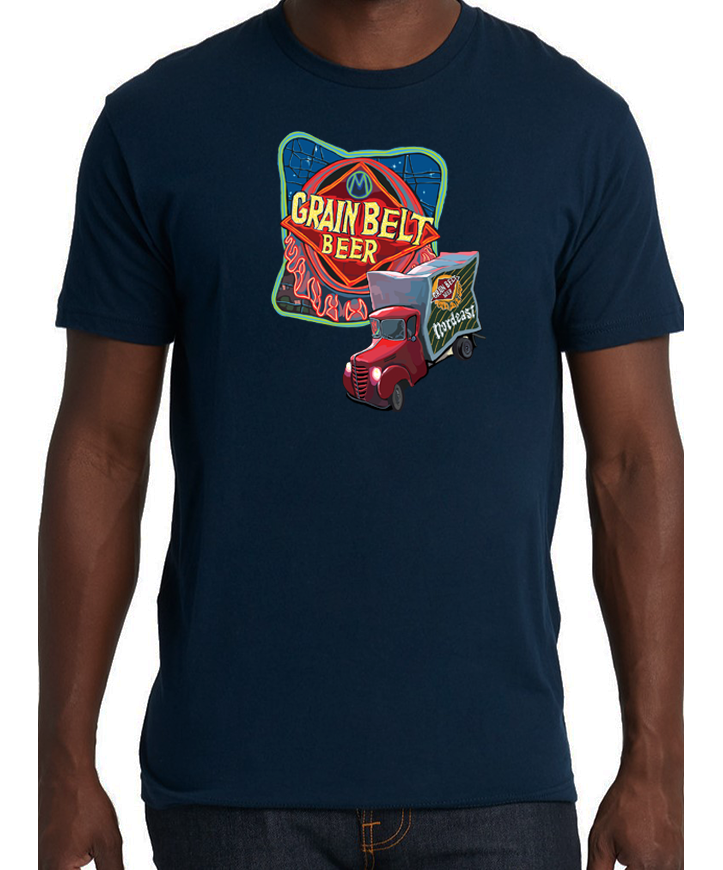 "Grain Belt Beer Sign" Unisex T-Shirt