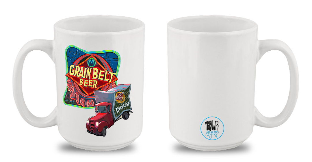 "Grain Belt Beer Sign" Mug