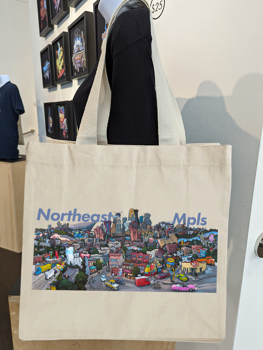 Northeast Minneapolis Skyline Tote
