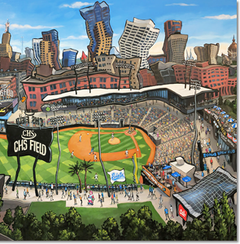 St. Paul Saints Panoramic Poster Print