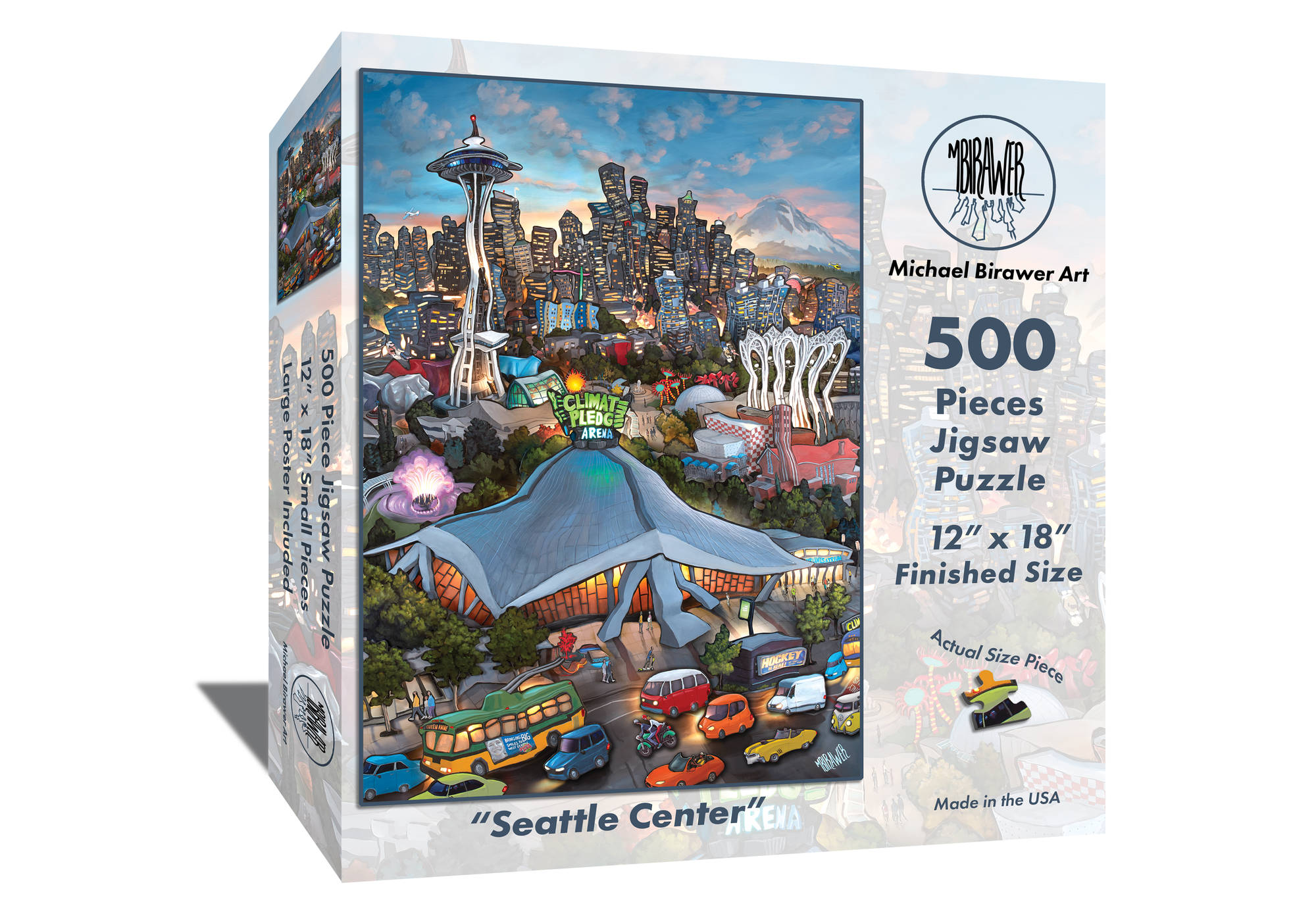 "Seattle Center" 18"x12" Puzzle