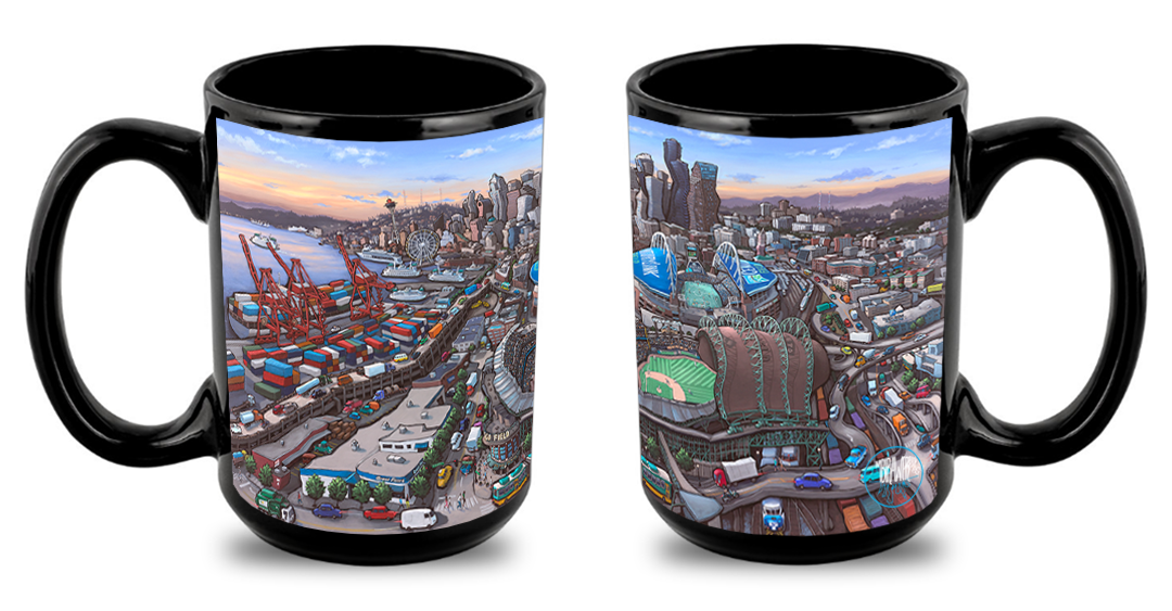 "Seattle Stadiums" Mug