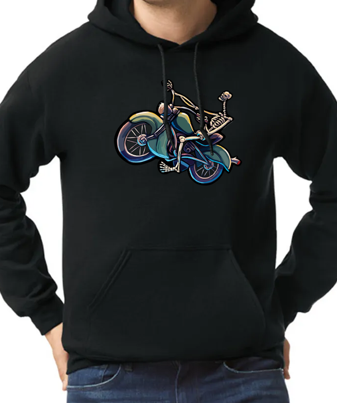 "Skeleton Biker" Hoodie