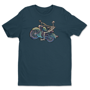 "Skeleton Rider - Twisted Spoke" Unisex T-Shirt