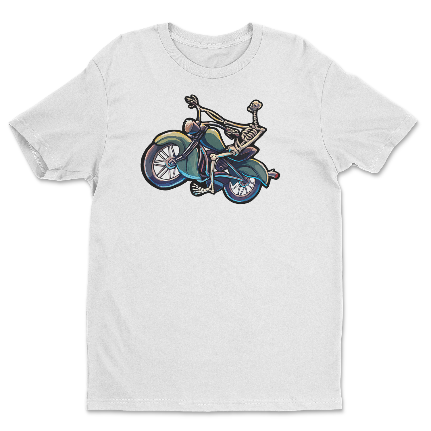"Skeleton Rider - Twisted Spoke" Unisex T-Shirt