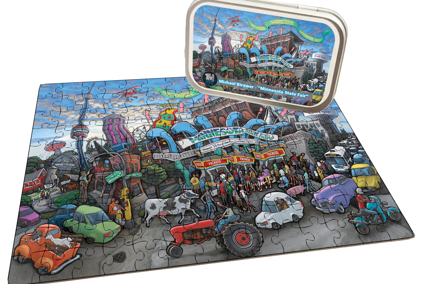 "Minnesota State Fair" 150 Piece Tiny Tin Puzzle