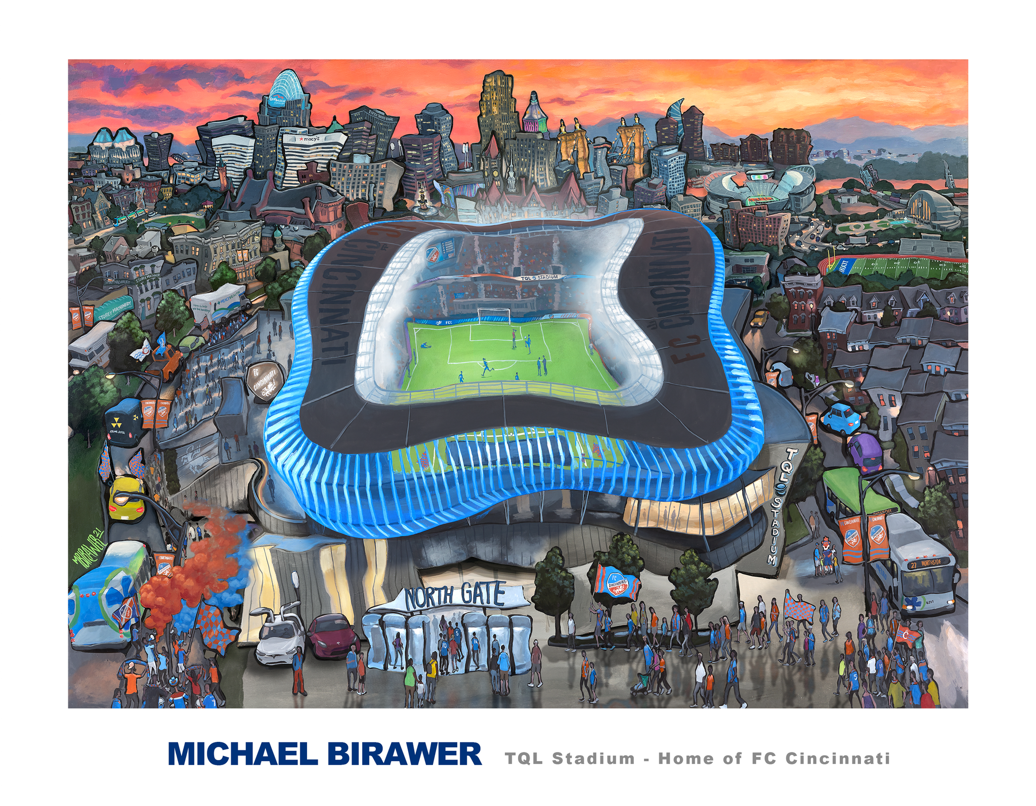 TQL Stadium - Home of FC Cincinnati - Michael Birawer Shop TQL Stadium - Home of FC Cincinnati - Michael Birawer Shop