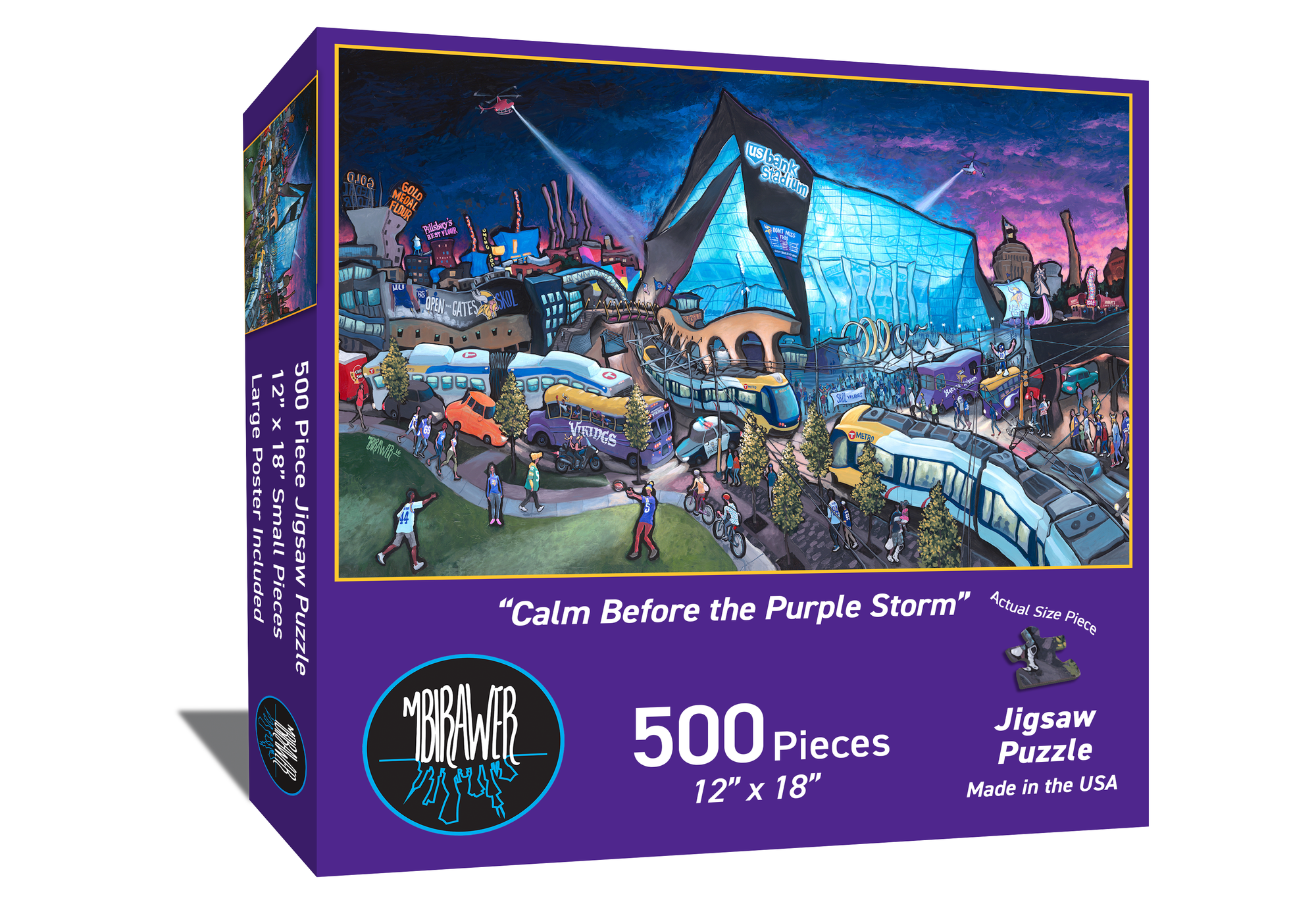 "Calm Before the Purple Storm" 12"x18" Puzzle