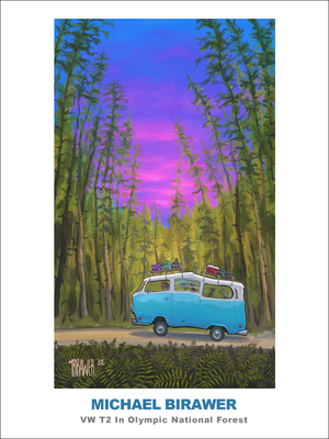 VW T2 In Olympic National Forest