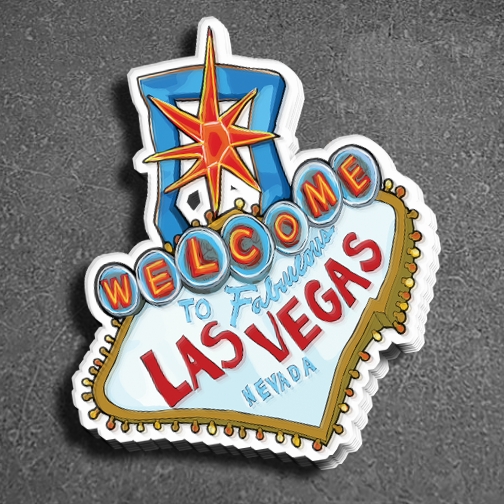 "Welcome to Vegas Sign" Sticker