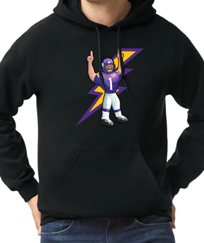 "The Inflatable Purple Mascot" Hoodie