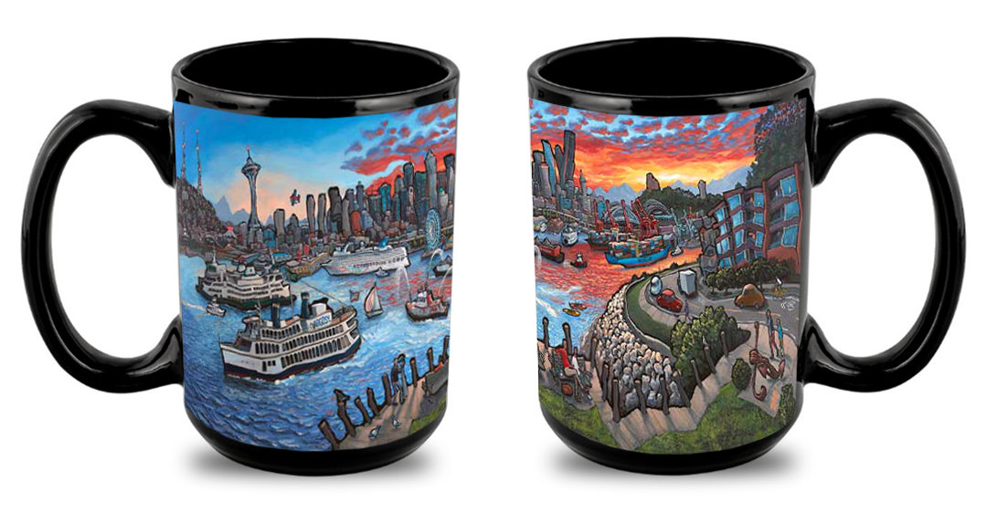 "View from West Seattle - Skyline" Mug
