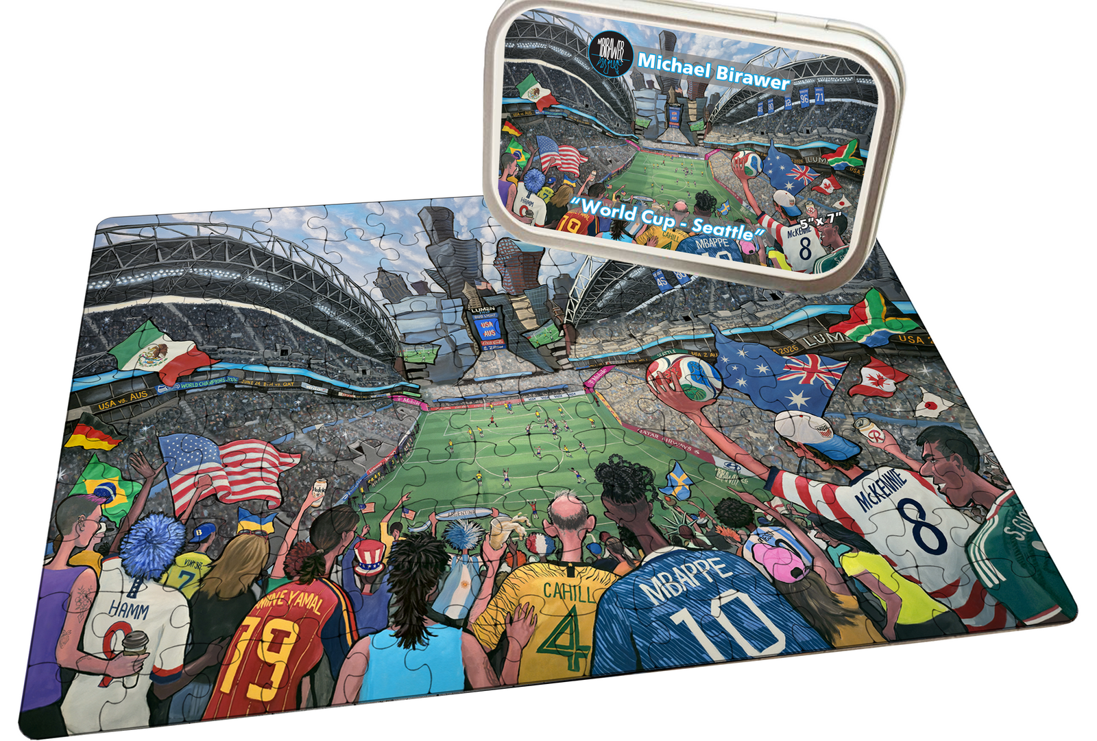 "World Cup - Seattle" 150 Piece Tiny Tin Puzzle