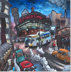 絵画 title:CITY EXPLORER Xcel Energy Center - Michael Birawer Shop