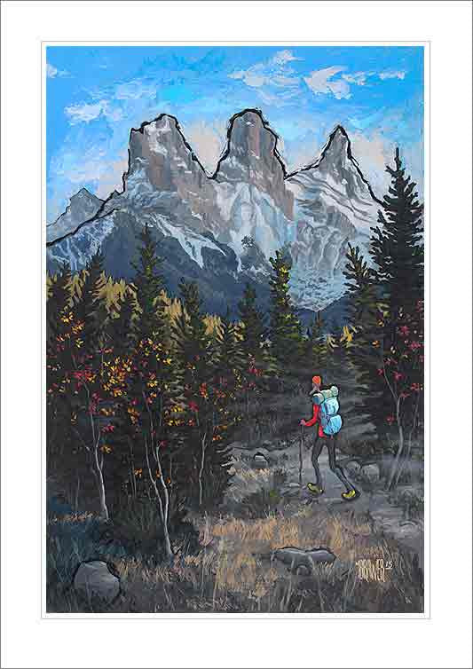 Three Sisters Canmore Small Canvas