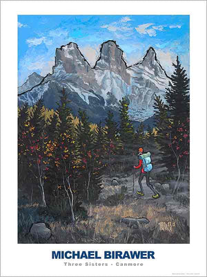 Three Sisters Canmore Poster