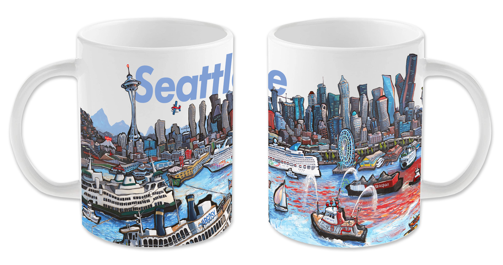 "View from West Seattle - Skyline" Mug