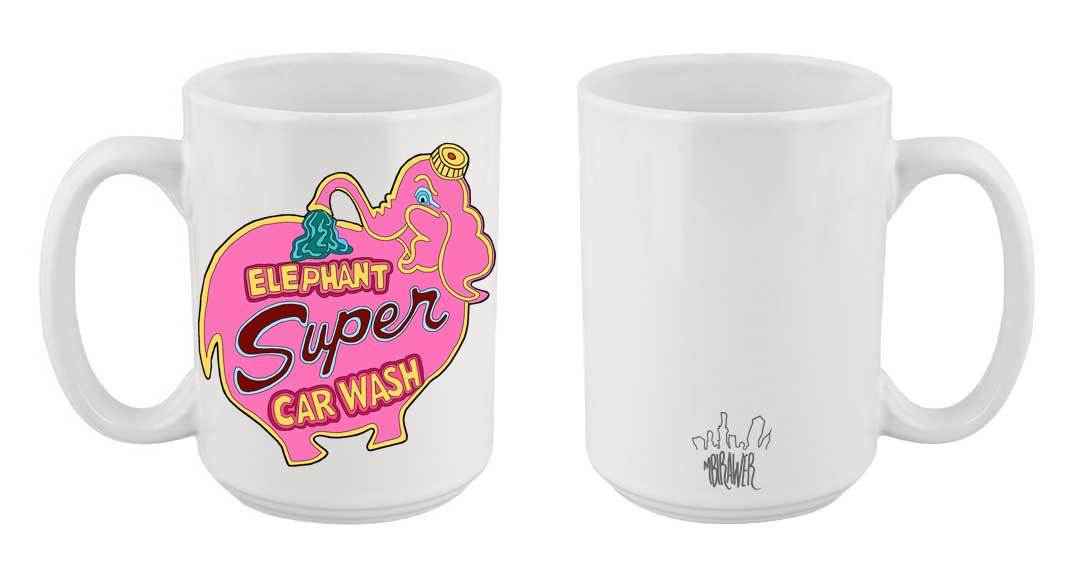 "Elephant Car Wash Sign" Mug