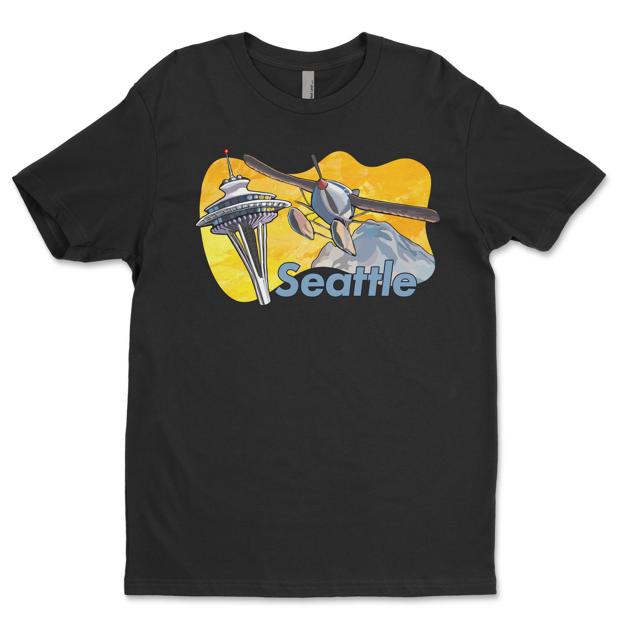 "Sea Plane and Needle" Unisex T-Shirt