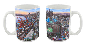"Seattle Stadiums" Mug