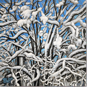 Snowy Tree Abstract