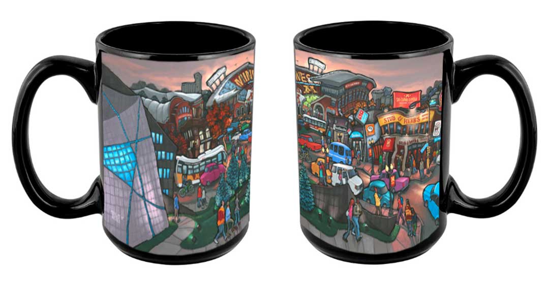 "Evening at the Bank" Mug
