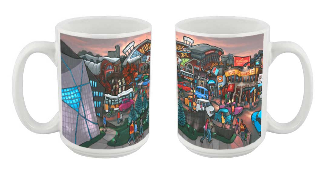 "Evening at the Bank" Mug