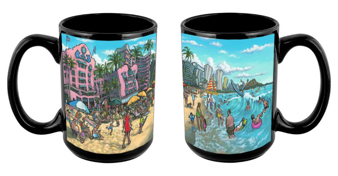"Waikiki Hawaii" Mug