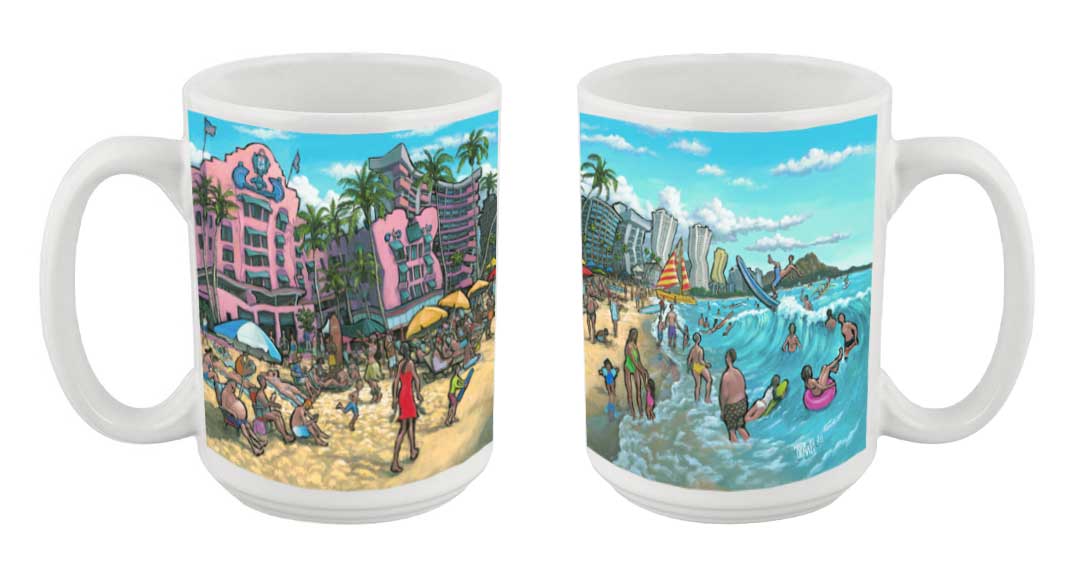 "Waikiki Hawaii" Mug