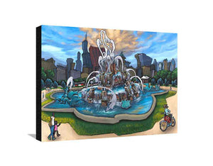 Buckingham Fountain Large Canvas
