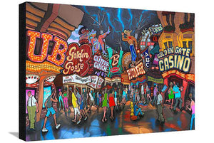 Fremont Street Las Vegas XL Canvas