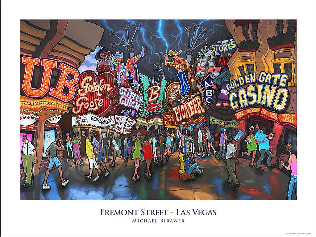 Fremont Street Las Vegas Poster