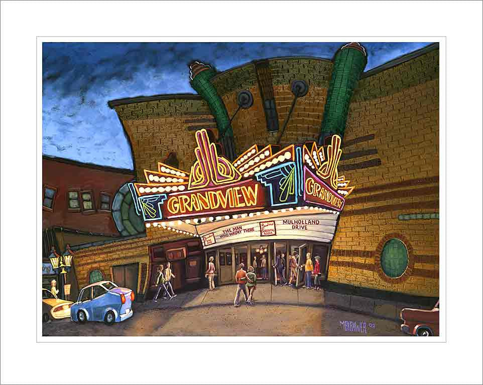 Grandview Theater Small Canvas