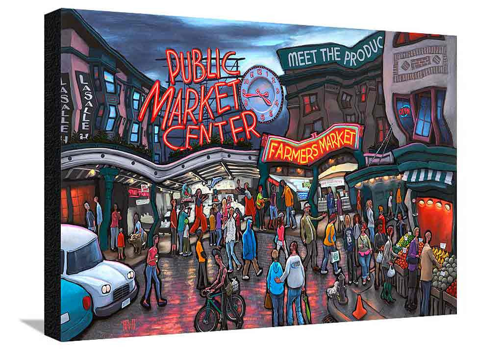 Pike Place Market Seattle XL Canvas