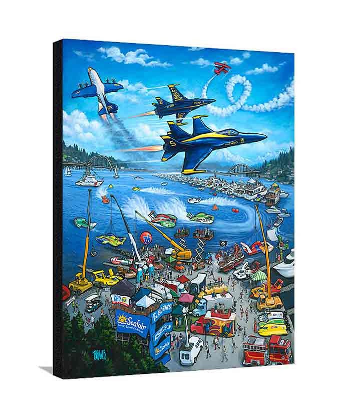 Seafair 65th Anniversary Large Canvas