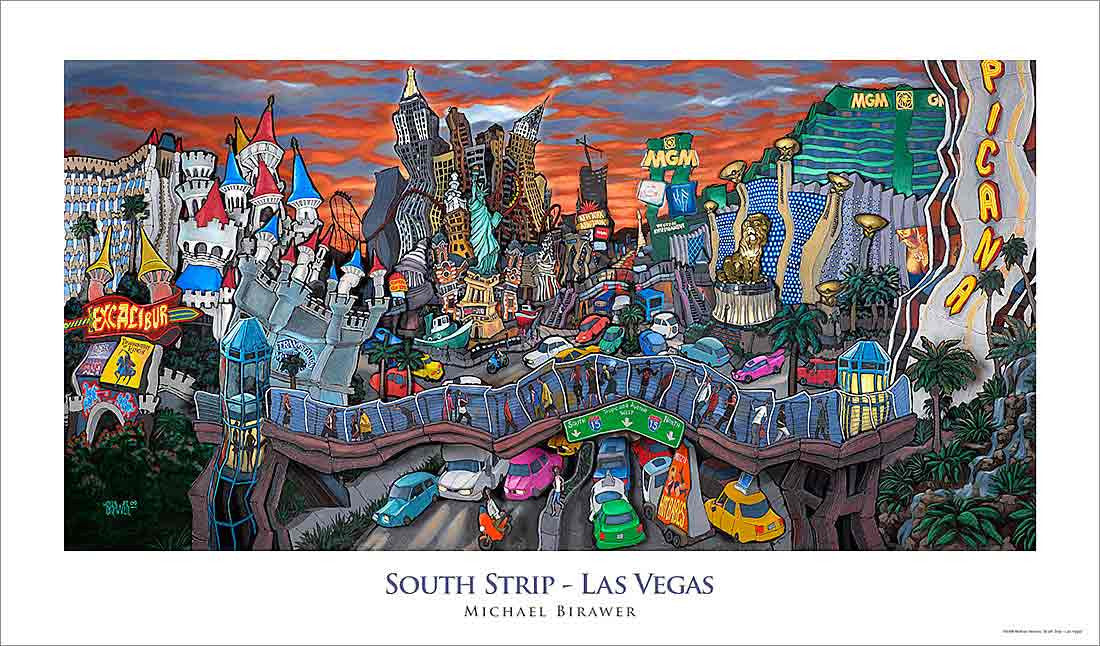 South Strip Las Vegas Poster