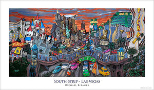 South Strip Las Vegas Poster