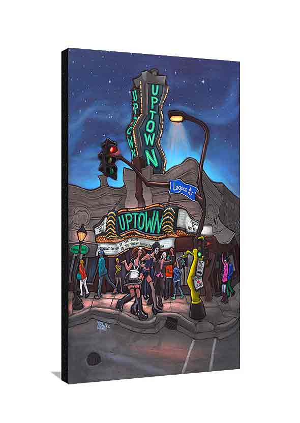 Uptown Theater Large Canvas