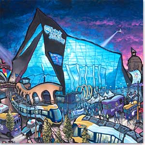 MN Vikings US Bank Stadium Fine Art Print 