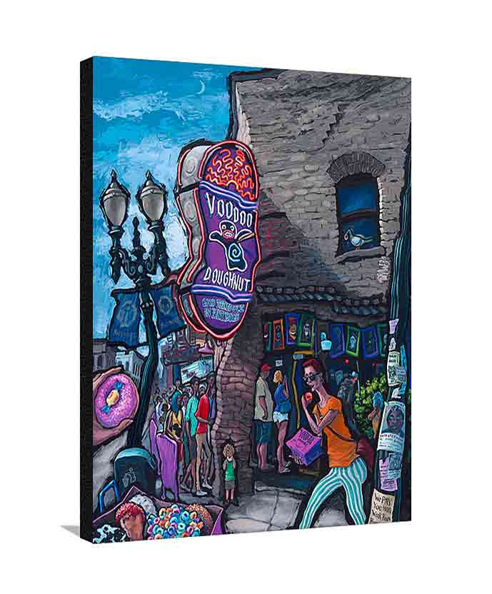 Voodoo Doughnut Large Canvas